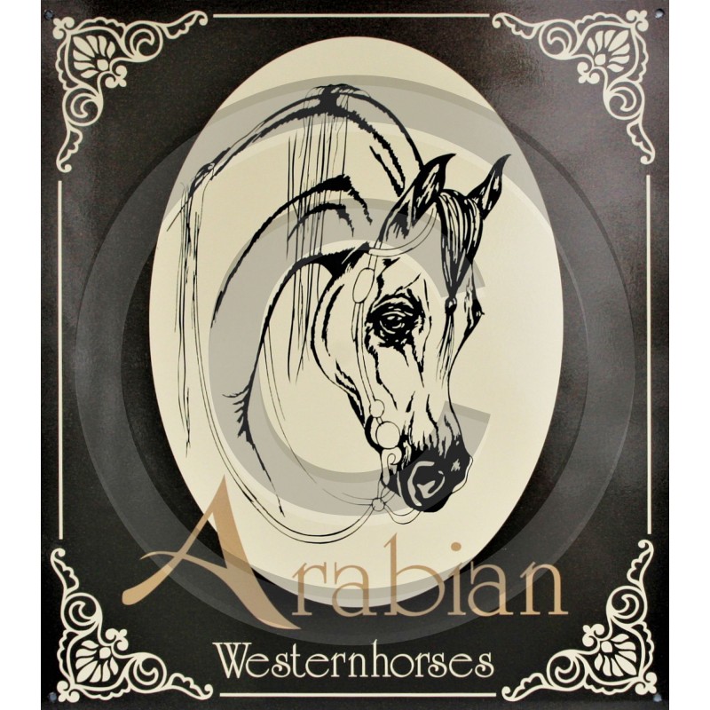 Entrance Plate "Arabian Westernhorse" passe-partout