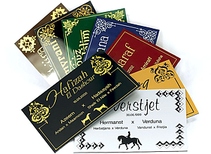 Nameplates with neutral Designs