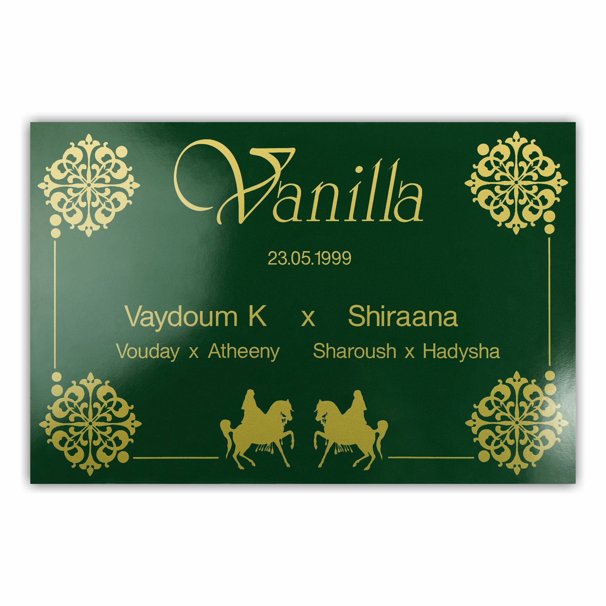 BX003 Boxenschild Arabica