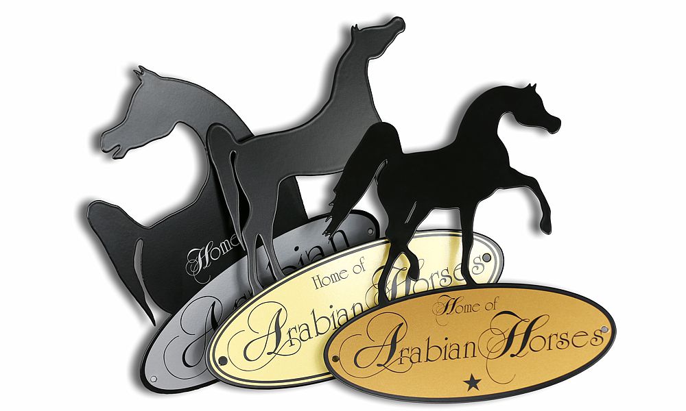 Arabian Plates - Reliefs mit Pferde Motiven