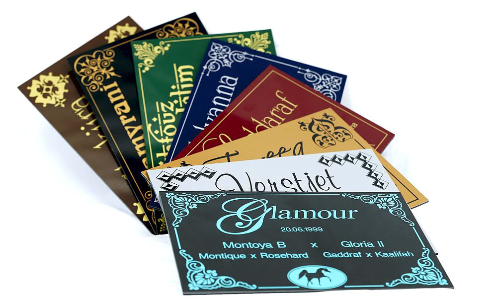 Arabian Plates - Namensschilder